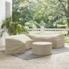 Crosley Catalina 3pc Furniture Cover Set, Two Round Sectional Sofas And Coffee Table, Tan -Garden & Outdoors GUEST 39bd41aa d3d4 425b 961a 311e30229ed5
