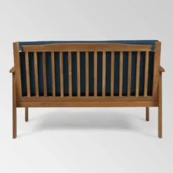 Carolina 8pc Acacia Wood Sofa Set - Brown Patina/Dark Teal - Christopher Knight Home -Garden & Outdoors GUEST 39cd0413 b868 4869 b8ff 144f258ebdb2