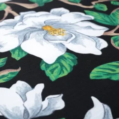 Set Of 2 Magnolia Outdoor/Indoor Throw Pillows Black - Pillow Perfect 8 Set Of 2 Magnolia Outdoor/Indoor Throw Pillows Black - Pillow Perfect -Garden & Outdoors GUEST 3b72030a cb29 4743 85df fd038defdbaa