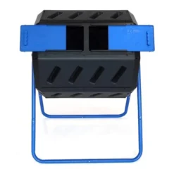 FCMP Outdoor 37 Gallon 8 Sided Plastic Dual Chamber Double Door Tumbling Composter Outdoor Elevated Rotating Garden Compost Bin, Blue/Black 8 FCMP Outdoor 37 Gallon 8 Sided Plastic Dual Chamber Double Door Tumbling Composter Outdoor Elevated Rotating Garden Compost Bin, Blue/Black -Garden & Outdoors GUEST 3b873a51 8fd2 4cfd 810f 3fa56e0240f4