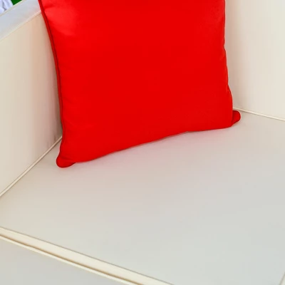 Outsunny 7 Piece Outdoor Patio Furniture Set, PE Rattan Wicker Sectional Sofa Set With Couch Cushions, Pillows, Coffee Table, Orange, Cream 5 Outsunny 7 Piece Outdoor Patio Furniture Set, PE Rattan Wicker Sectional Sofa Set With Couch Cushions, Pillows, Coffee Table, Orange, Cream - Image 3