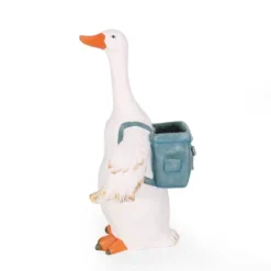 Christopher Knight Home 17" Wide Forgey Concrete Outdoor Novelty Goose Planter White/Blue -Garden & Outdoors GUEST 3fadebb5 a5bd 4910 a983 af3cfaf16420
