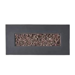Aidan Outdoor 40000 BTU Light Weight Concrete Rectangular Fire Pit Dark Gray - Christopher Knight Home -Garden & Outdoors GUEST 404da959 22e2 448f 8ff8 6ce9eae8c3b1