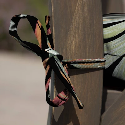 Arden Selections Simone Tropical Outdoor Seat Pad Black 6 Arden Selections Simone Tropical Outdoor Seat Pad Black - Image 4