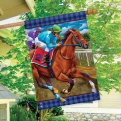 Horse Racing Everyday House Flag Jockeys Track 28" X 40" Briarwood Lane 5 Horse Racing Everyday House Flag Jockeys Track 28" X 40" Briarwood Lane -Garden & Outdoors GUEST 42640abd 51bc 47f4 80ce 3879390d2e35
