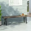 Pointe Outdoor Modern Industrial Aluminum Dining Bench - Gray/Matte Black - Christopher Knight Home 2 Pointe Outdoor Modern Industrial Aluminum Dining Bench - Gray/Matte Black - Christopher Knight Home -Garden & Outdoors GUEST 4392ce4a 35c3 4108 882a d723020a4ec2