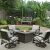 Kinger Home Ethan 5-Piece Rattan Wicker Propane Fire Pit Set With An Aluminum Frame 1 Kinger Home Ethan 5-Piece Rattan Wicker Propane Fire Pit Set With An Aluminum Frame -Garden & Outdoors GUEST 4709cf61 667a 4800 9de7 9bbb3d6dbacd