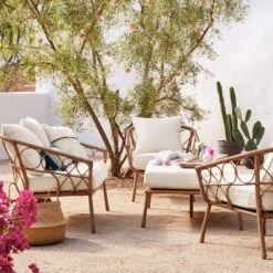 Britanna Oversized Patio Ottoman - Linen - Opalhouse™ -Garden & Outdoors GUEST 474ca0fe 25d2 44ca 9813 a8a367569dc0