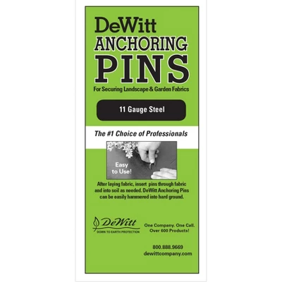 DeWitt Company 8 X 2 X 8 Inch 11 Gauge Galvanized Steel Anchor Pins, Great For Landscape Fabrics And Drip Irrigation Tubing, Bulk Package Of 1000 3 DeWitt Company 8 X 2 X 8 Inch 11 Gauge Galvanized Steel Anchor Pins, Great For Landscape Fabrics And Drip Irrigation Tubing, Bulk Package Of 1000
