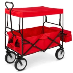 Best Choice Products Folding Utility Cargo Wagon Cart W/ Removable Canopy, Cup Holders 16 Best Choice Products Folding Utility Cargo Wagon Cart W/ Removable Canopy, Cup Holders -Garden & Outdoors GUEST 481ef458 0ee6 4a54 8505 1b3b9c45528a