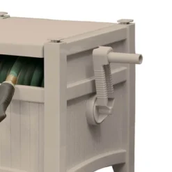 Suncast CPLPHH100D Hideaway 100' Resin Garden Hose Reel For 5/8" Hoses, Taupe -Garden & Outdoors GUEST 48469a55 9d21 4902 bf3e 7822b177b1c4