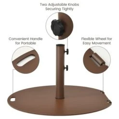 Costway 9ft Patio Umbrella Outdoor W/ 50 LBS Round Umbrella Stand W/ Wheels 21 Costway 9ft Patio Umbrella Outdoor W/ 50 LBS Round Umbrella Stand W/ Wheels -Garden & Outdoors GUEST 4929ca7d ba9f 40e3 89c6 b55946747dd7