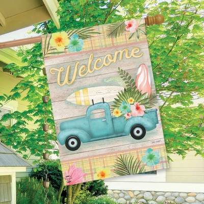 Briarwood Lane Tropical Pickup Truck Summer House Flag Welcome Su 4 Briarwood Lane Tropical Pickup Truck Summer House Flag Welcome Su - Image 2