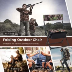 Costway Folding Hunting Chair Foldable Portable Fishing Stool With Storage Pocket 18 Costway Folding Hunting Chair Foldable Portable Fishing Stool With Storage Pocket -Garden & Outdoors GUEST 4a13a6a1 e211 4055 b296 24e3c5799073