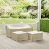 Crosley 3pc Sectional Cover Set, Sofa And Two Square Tables, Tan -Garden & Outdoors GUEST 4ab19a1b 631e 4eec b56b 00857e11f38c