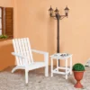Costway 3PCS Patio Adirondack Chair Side Table Set Solid Wood Garden Deck White -Garden & Outdoors GUEST 4b71c899 d50d 4a36 bb18 91100e4a519a