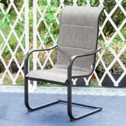 7pc Patio Set With Steel Table With 1.57" Umbrella Hole & Padded Sling C-Spring Arm Chairs - Captiva Designs 29 7pc Patio Set With Steel Table With 1.57" Umbrella Hole & Padded Sling C-Spring Arm Chairs - Captiva Designs -Garden & Outdoors GUEST 4bae0415 5d46 48bc b9b3 c104e480d8b9