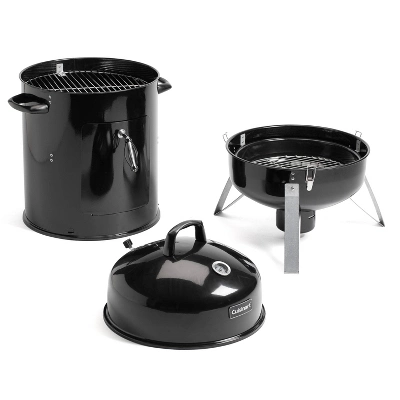 Cuisinart Vertical 18" Charcoal Smoker COS-118 Black 4 Cuisinart Vertical 18" Charcoal Smoker COS-118 Black - Image 2