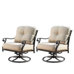 Oakland Living 5pc Deep Seating Swivel Aluminum Outdoor Patio Fire Pit Dining Set With 44" Round Fire Table With Weave Pattern Copper 25 Oakland Living 5pc Deep Seating Swivel Aluminum Outdoor Patio Fire Pit Dining Set With 44" Round Fire Table With Weave Pattern Copper -Garden & Outdoors GUEST 4ead8e26 39f7 424a ad5c 8be87a8ca392 2