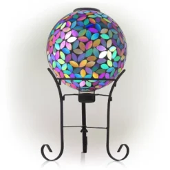 11" Solar Mosaic Iron/Glass Gazing Globe With Stand Purple - Alpine Corporation 11 11" Solar Mosaic Iron/Glass Gazing Globe With Stand Purple - Alpine Corporation -Garden & Outdoors GUEST 53607ab7 af50 4408 9ce7 5ec6bf8a1b1c