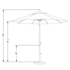 9' X 9' Aluminum Push Button Tilt Crank Sunbrella Patio Umbrella Blue - California Umbrella 11 9' X 9' Aluminum Push Button Tilt Crank Sunbrella Patio Umbrella Blue - California Umbrella -Garden & Outdoors GUEST 56385aca 6469 4b17 8a02 038e00fd7ed5