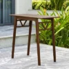 Midcentury Modern Eucalyptus Wood Rectangle Patio Bar Table - Vifah -Garden & Outdoors GUEST 576a60e3 b7bc 4d36 a429 daedcdc15c70