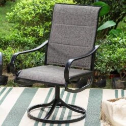 5pc Patio Set With Square Table & Steel 360 Swivel Sling Arm Chairs - Captiva Designs 23 5pc Patio Set With Square Table & Steel 360 Swivel Sling Arm Chairs - Captiva Designs -Garden & Outdoors GUEST 585bdcad a570 4cd0 8b8f a5c075c6d19c