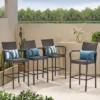 Delfina 4pk Wicker Barstool - Brown - Christopher Knight Home -Garden & Outdoors GUEST 589e8266 8ed9 448e a9c2 34858ac79f1f