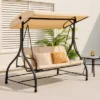 Tangkula 3-Seat Outdoor Converting Patio Swing Glider Adjustable Canopy Porch Swing 2 Tangkula 3-Seat Outdoor Converting Patio Swing Glider Adjustable Canopy Porch Swing -Garden & Outdoors GUEST 5a846fee 953f 46a3 bb59 13e446bc3c81