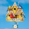 Collections Etc Realistic Birdhouse Floral 3-Foot Tall Garden Stake 2 Collections Etc Realistic Birdhouse Floral 3-Foot Tall Garden Stake -Garden & Outdoors GUEST 5afda477 9b58 40bb ad73 1191d49859fd