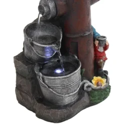 Sunnydaze Decor Sunnydaze 16"H Electric Polyresin Gnomes Climbing Fire Hydrant Outdoor Water Fountain With LED Light 14 Sunnydaze Decor Sunnydaze 16"H Electric Polyresin Gnomes Climbing Fire Hydrant Outdoor Water Fountain With LED Light -Garden & Outdoors GUEST 5b70d7ea daaf 46f2 ae8a a0b16690db25