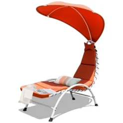 Costway Chaise Lounge Chair With Canopy Hammock Chair With Canopy OrangeBeigeTurquoise 23 Costway Chaise Lounge Chair With Canopy Hammock Chair With Canopy OrangeBeigeTurquoise -Garden & Outdoors GUEST 5cf15053 bde9 424a a3b8 f25e83e78c25