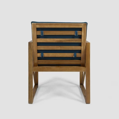 Andora 2pk Acacia Wood Club Chairs - Christopher Knight Home 5 Andora 2pk Acacia Wood Club Chairs - Christopher Knight Home - Image 3