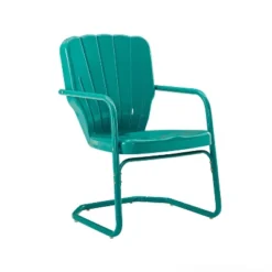 Ridgeland 2pk Outdoor Chairs - Turquoise Gloss - Crosley -Garden & Outdoors GUEST 5e6f0b2f ed2a 4c7c a0de 770c4df098ba