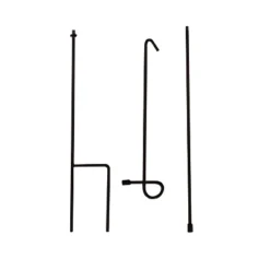 Evergreen Flag Elegant Sturdy Black Metal 3 Piece Garden Flag Stand - 15" Long X 42" High 12 Evergreen Flag Elegant Sturdy Black Metal 3 Piece Garden Flag Stand - 15" Long X 42" High -Garden & Outdoors GUEST 612528e5 7960 4ad3 89fa f0f05b8c972d