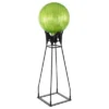 33" Iron Gazing Globe Ball Stand With Baseplate Black Powder Coat Finish - ACHLA Designs -Garden & Outdoors GUEST 614e7fa7 4523 49db 9962 425657548355