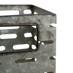 Flower Tin Galvanized Metal Planter - Foreside Home & Garden -Garden & Outdoors GUEST 632180a5 caa3 45eb a062 84c228e83a20