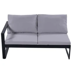 Industrial Style Outdoor Sofa Combo Set With 2 Loveseats, 1 Single Sofa, 1 Table And 2 Ottomans - ModernLuxe 19 Industrial Style Outdoor Sofa Combo Set With 2 Loveseats, 1 Single Sofa, 1 Table And 2 Ottomans - ModernLuxe -Garden & Outdoors GUEST 63b32fef 935e 4288 bf63 b12208251533