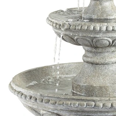 John Timberland Pineapple Modern 3 Tier Cascading Outdoor Floor Water Fountain 44" For Yard Garden Patio Home Deck Porch House Exterior Balcony Roof 4 John Timberland Pineapple Modern 3 Tier Cascading Outdoor Floor Water Fountain 44" For Yard Garden Patio Home Deck Porch House Exterior Balcony Roof - Image 3