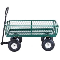 Costway Heavy Duty Lawn Garden Utility Cart Wagon Wheelbarrow Steel Trailer -Garden & Outdoors GUEST 69730a80 56aa 4cdb b9dc 5d0dd35a7785