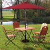Costway 9ft Patio Solar Umbrella LED Patio Market Steel Tilt W/ Crank Outdoor (Burgundy) -Garden & Outdoors GUEST 6b10bd50 be7d 4b11 b06d 5a72f706d2c8