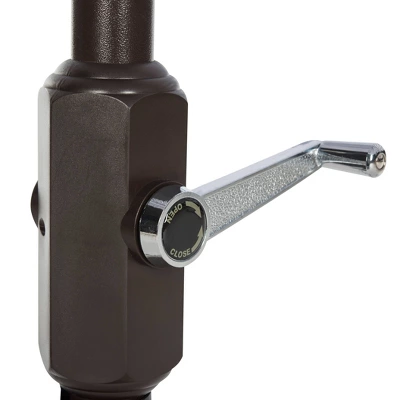 10.8' Round Vienna Umbrella Gray/White - Safavieh 6 10.8' Round Vienna Umbrella Gray/White - Safavieh - Image 4