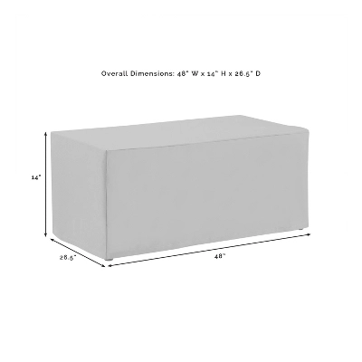 Crosley 4pc Furniture Cover Set, Loveseat, Two Chairs And Coffee Table, Tan 7 Crosley 4pc Furniture Cover Set, Loveseat, Two Chairs And Coffee Table, Tan - Image 5