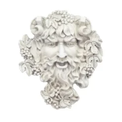 Design Toscano Bacchus, God Of Wine Greenman Wall Sculpture: Medium