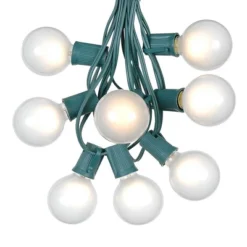 Novelty Lights 100 Feet G50 Globe Outdoor Patio String Lights, Green Wire -Garden & Outdoors GUEST 74500f55 ff44 4f90 8f67 ac7fb15b3855
