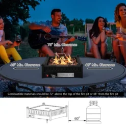 Costway Portable Tabletop Fire Bowl 40,000 BTU Propane Firepit Fit Umbrella Holes Table 14 Costway Portable Tabletop Fire Bowl 40,000 BTU Propane Firepit Fit Umbrella Holes Table -Garden & Outdoors GUEST 7556167b dade 4ad5 8e9e e79fd913edb3
