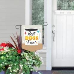 Big Dot Of Happiness Happy Boss's Day - Outdoor Home Decorations - Double-Sided Best Boss Ever Garden Flag - 12 X 15.25 Inches -Garden & Outdoors GUEST 76631c80 1f84 4d97 8af6 823cd9dfd61f