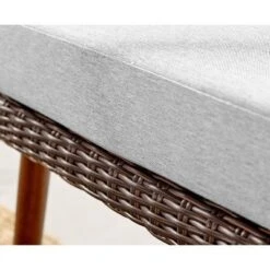 2pk All-Weather Wicker Athens Outdoor Chairs With Cushions Brown - Alaterre Furniture -Garden & Outdoors GUEST 770875d1 80f2 4810 804e c1825777ac22