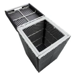 2pc Maksville Outdoor Aluminum Storage Bench & Trash Can - MiBasics -Garden & Outdoors GUEST 787247df 6f69 4b26 a81d 2514eda8b202