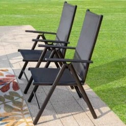 7pc Patio Dining Set With Rectangular Expandable Table & Reclining Chairs - Captiva Designs -Garden & Outdoors GUEST 795ce59b f91a 40d2 879f d59d754e9a14